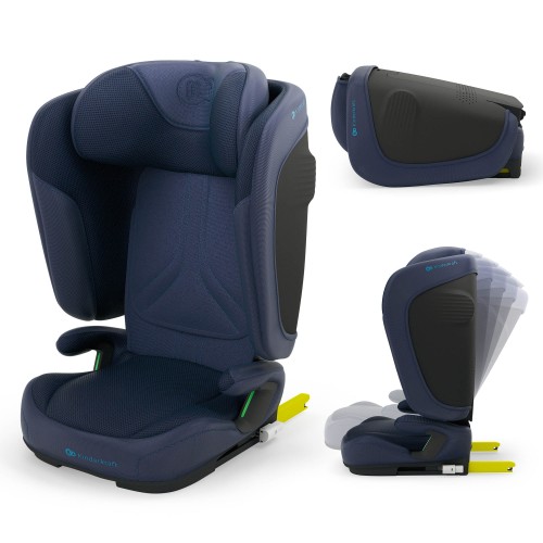 Αναδιπλούμενο Κάθισμα Aυτοκινήτου Kinderkraft UNITY 2 Isofix Navy 100–150cm (15-36kg)