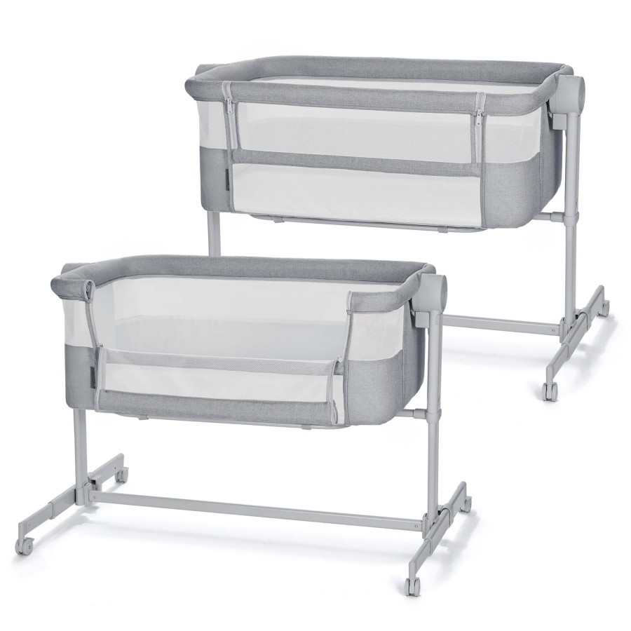 Ρυθμιζόμενο Βρεφικό Λίκνο με Στρώμα Kinderkraft NESTE UP 2 Light Grey