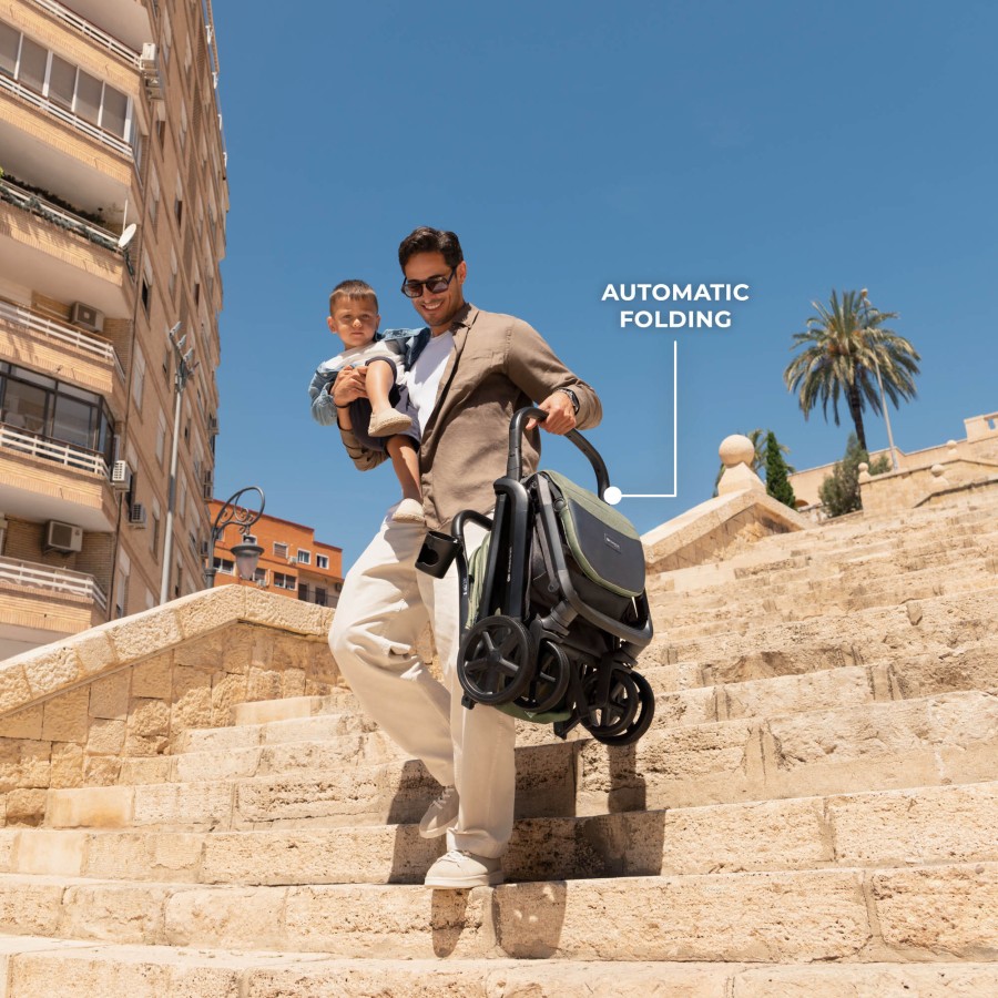 Premium Καρότσι Πόλης με Autofolding Kinderkraft NUBI 3 Beige
