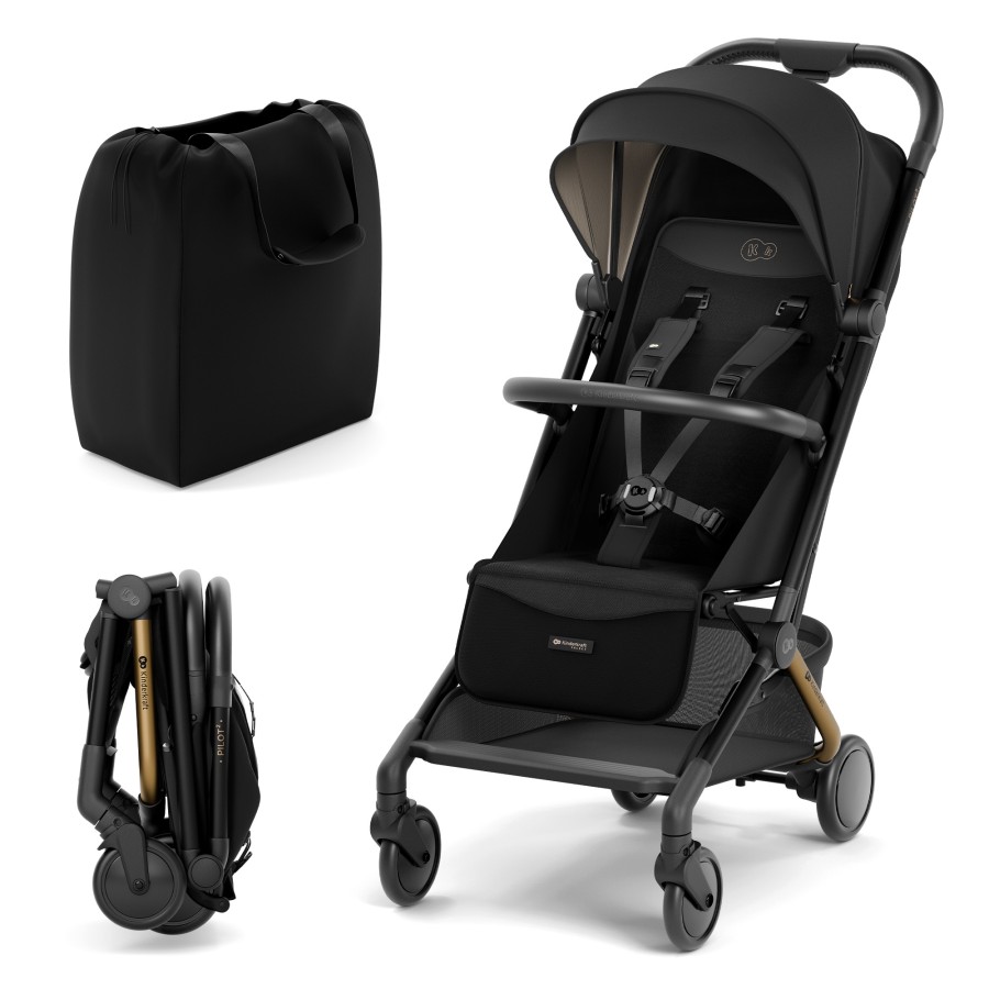Καρότσι Ταξιδιού Cabin Size έως 22 kg Kinderkraft PILOT 2 Black