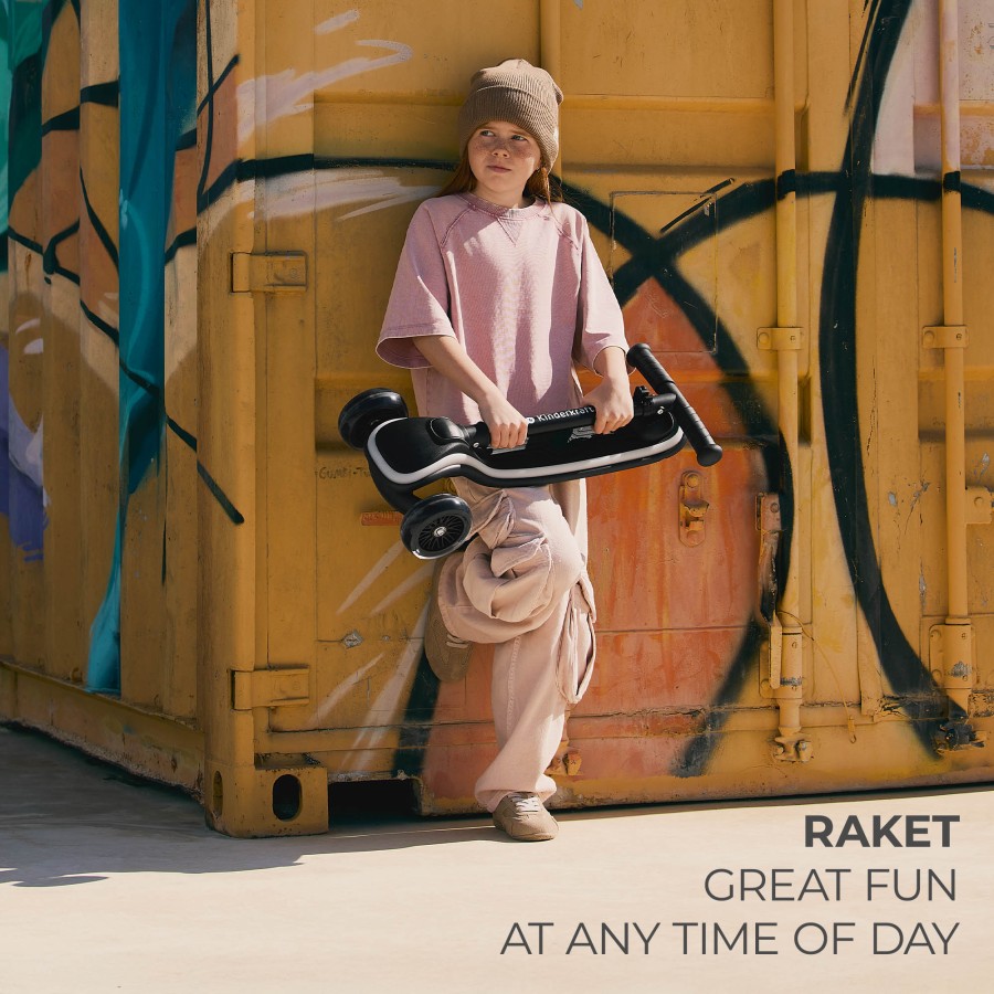 Παιδικό Τρίκυκλο Πατίνι με LED Φωτισμό Kinderkraft Raket Pink