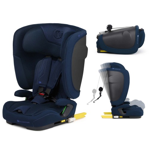 Παιδικό Κάθισμα Αυτοκινήτου Kinderkraft FIX2GO i-Size Navy 76-150cm (15 μηνών-12 ετών)