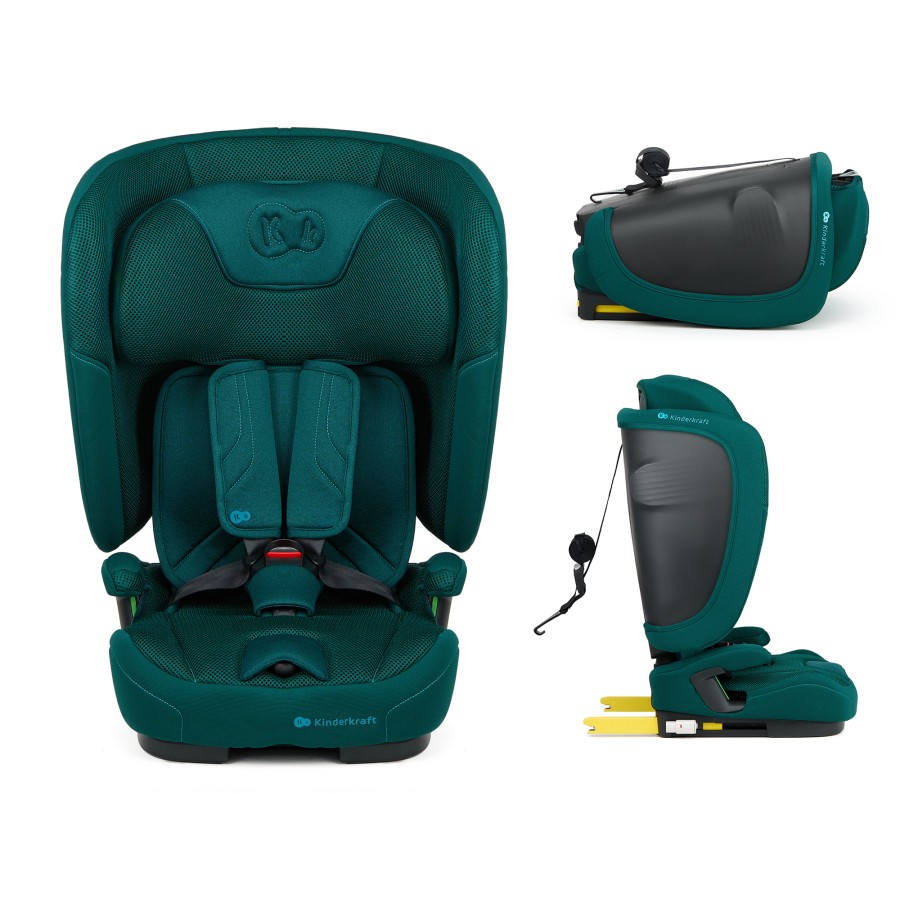 Παιδικό Κάθισμα Αυτοκινήτου Kinderkraft FIX2GO i-Size Green 76-150cm (15 μηνών-12 ετών)