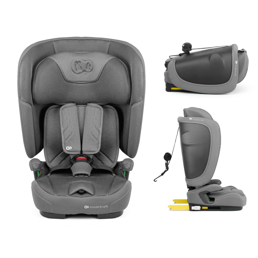 Παιδικό Κάθισμα Αυτοκινήτου Kinderkraft FIX2GO i-Size Grey 76-150cm (15 μηνών-12 ετών)