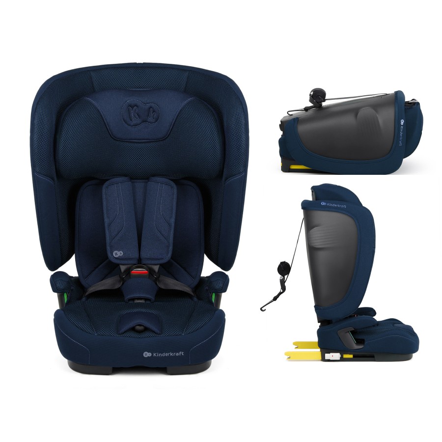 Παιδικό Κάθισμα Αυτοκινήτου Kinderkraft FIX2GO i-Size Navy 76-150cm (15 μηνών-12 ετών)