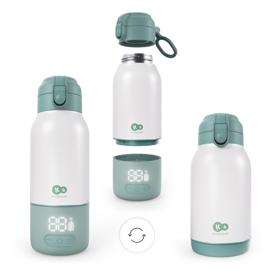 Φορητός Θερμαντήρας Γάλακτος & Θερμός 2 σε 1 500 ml Kinderkraft GAJA Green