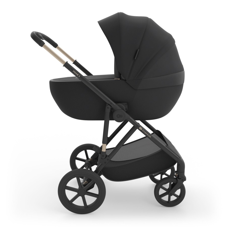Παιδικό Σύστημα Μεταφοράς 3 σε 1 Kinderkraft PRIME 3 Black με Κάθισμα Αυτοκινήτου & Πορτ-Μπεμπέ