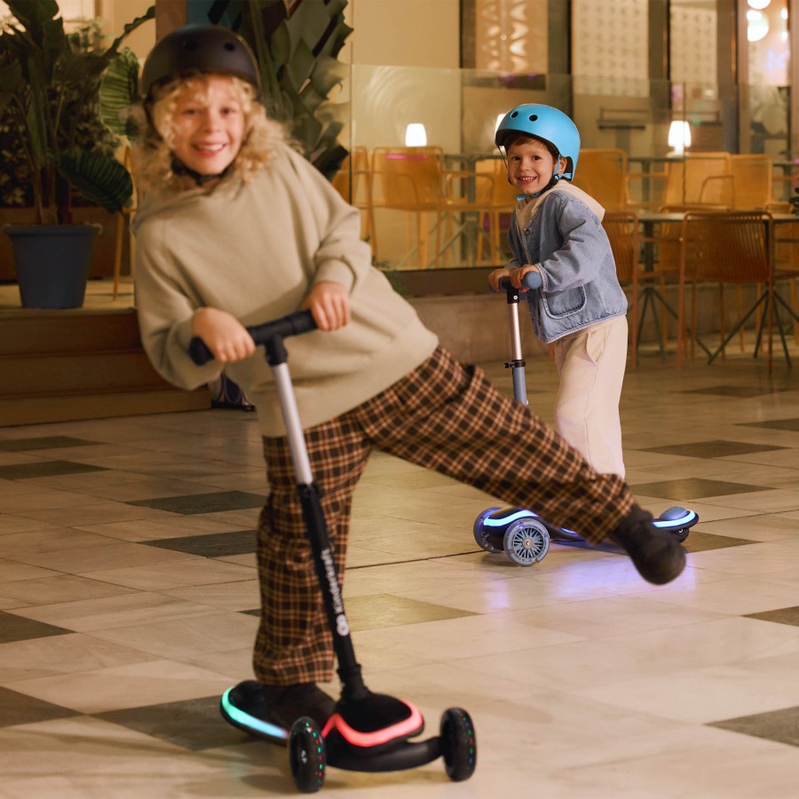 Παιδικό Τρίκυκλο Πατίνι με LED Φωτισμό Kinderkraft Raket Black