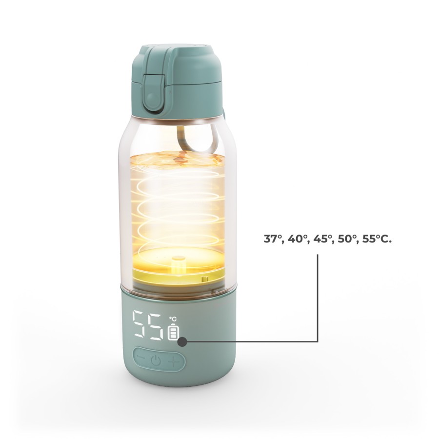 Φορητός Θερμαντήρας Γάλακτος & Θερμός 2 σε 1 500 ml Kinderkraft GAJA Green