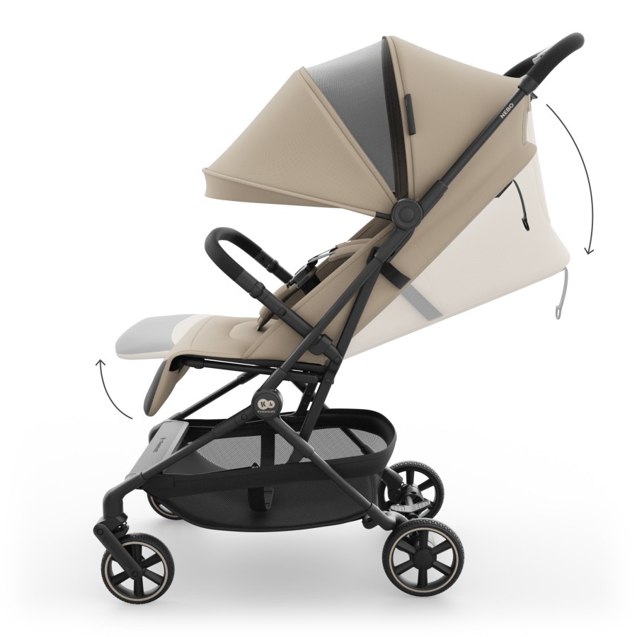 Καρότσι Ταξιδίου Ελαφρύ Cabin-size Kinderkraft NEBO Beige για έως 22kg