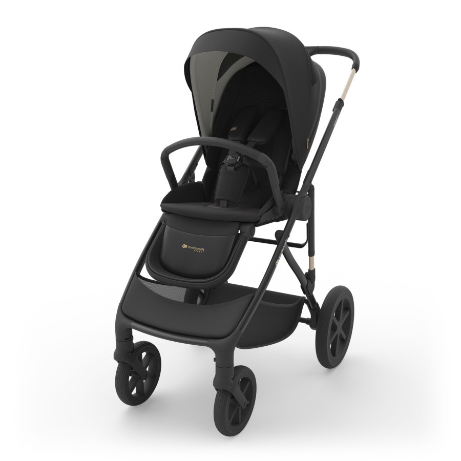 Παιδικό Σύστημα Μεταφοράς 3 σε 1 Kinderkraft PRIME 3 Black με Κάθισμα Αυτοκινήτου & Πορτ-Μπεμπέ