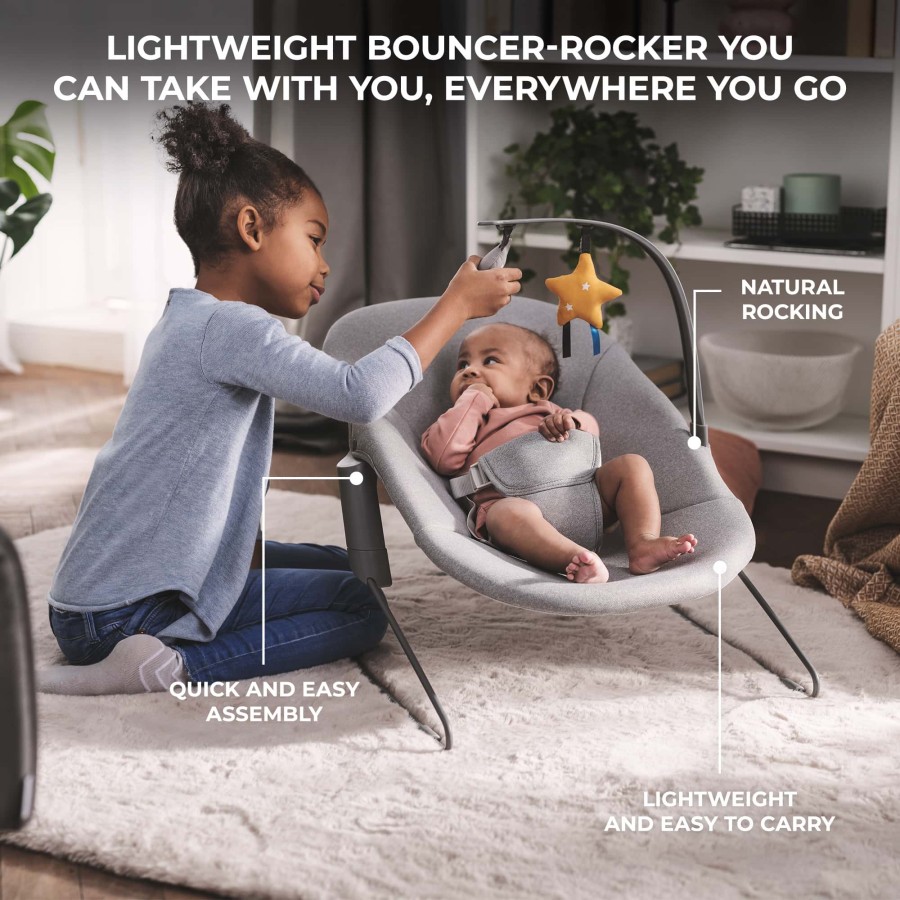 Σετ Καρέκλα Φαγητού - Ρηλάξ 2 Σε 1 Kinderkraft ENOCK + CALMEE Natural