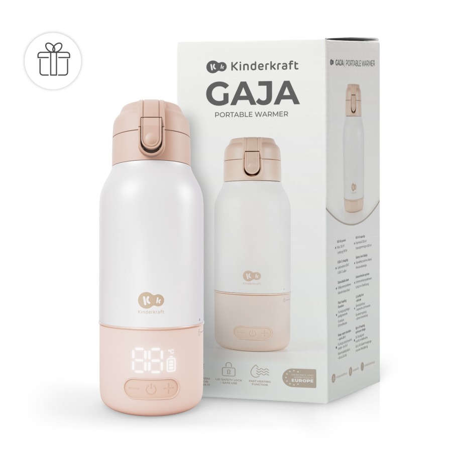 Φορητός Θερμαντήρας Γάλακτος & Θερμός 2 σε 1 500 ml Kinderkraft GAJA Beige