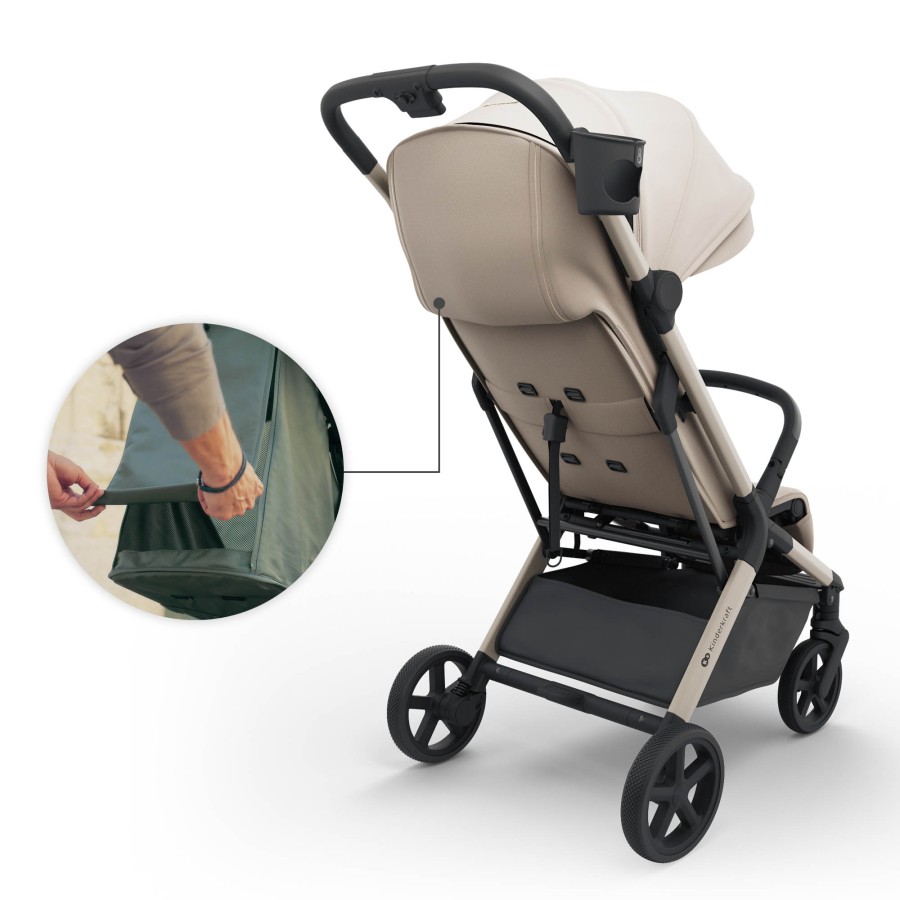 Premium Καρότσι Πόλης με Autofolding Kinderkraft NUBI 3 Beige