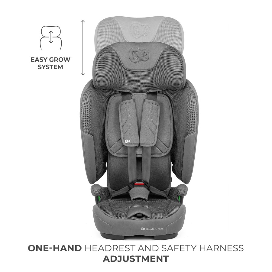 Παιδικό Κάθισμα Αυτοκινήτου Kinderkraft FIX2GO i-Size Grey 76-150cm (15 μηνών-12 ετών)