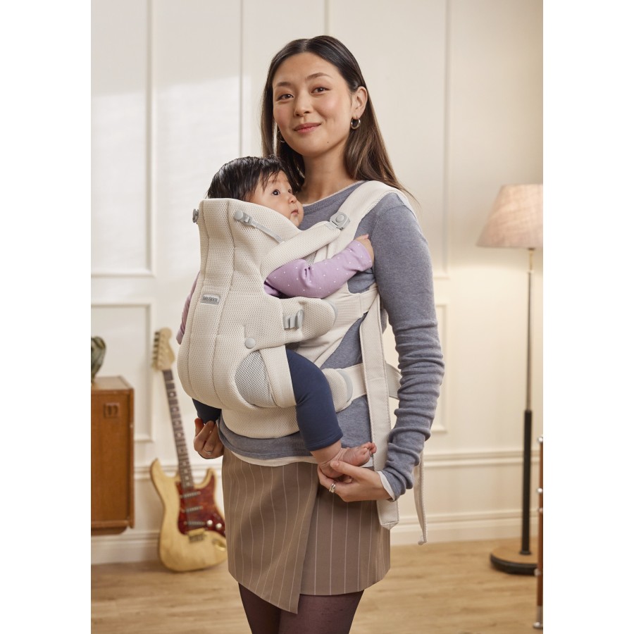 BabyBjörn Hold Μάρσιπος Μωρού Ergonomic Mesh Cream – 0–18m, 3,2–13,5kg