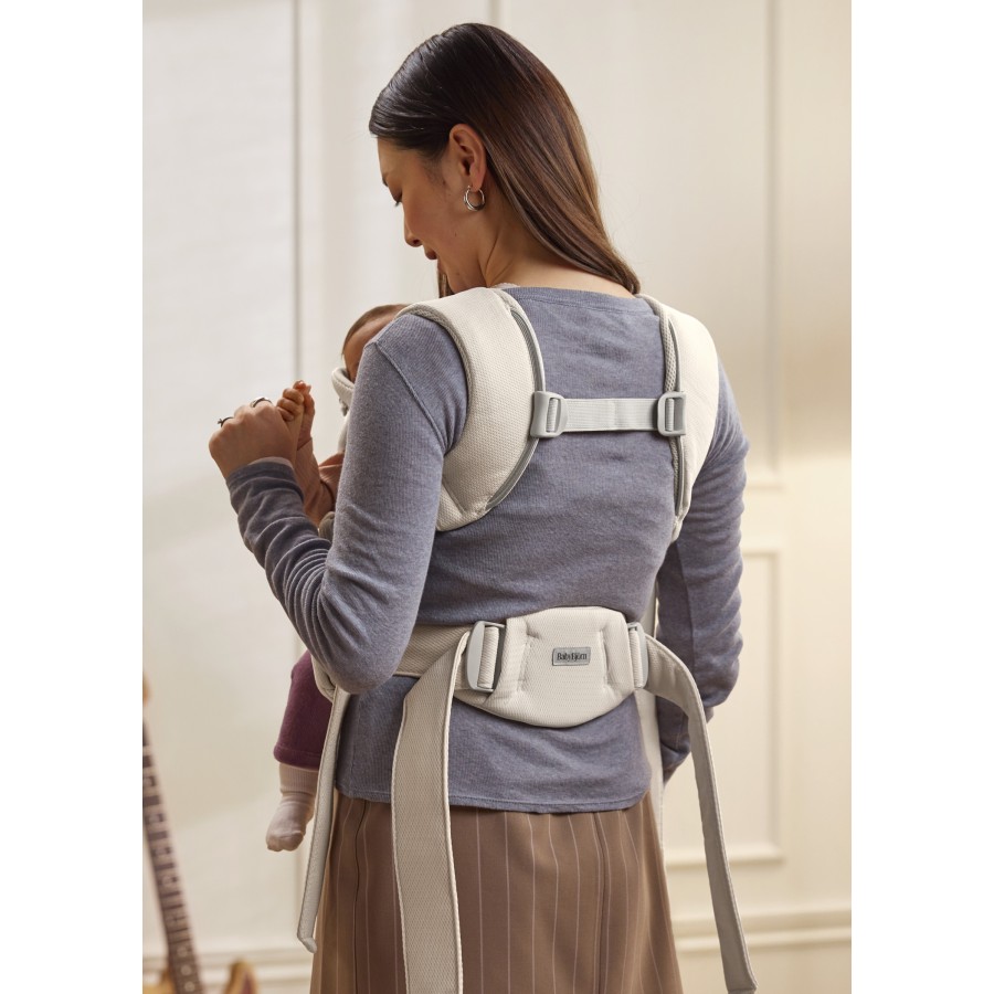 BabyBjörn Hold Μάρσιπος Μωρού Ergonomic Mesh Cream – 0–18m, 3,2–13,5kg