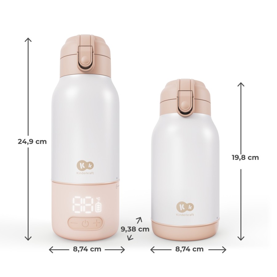 Φορητός Θερμαντήρας Γάλακτος & Θερμός 2 σε 1 500 ml Kinderkraft GAJA Beige