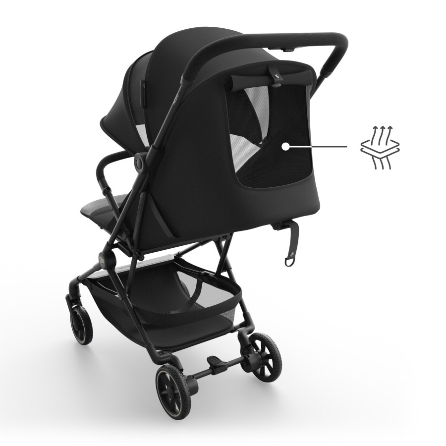 Καρότσι Ταξιδίου Ελαφρύ Cabin-size Kinderkraft NEBO Black για έως 22kg