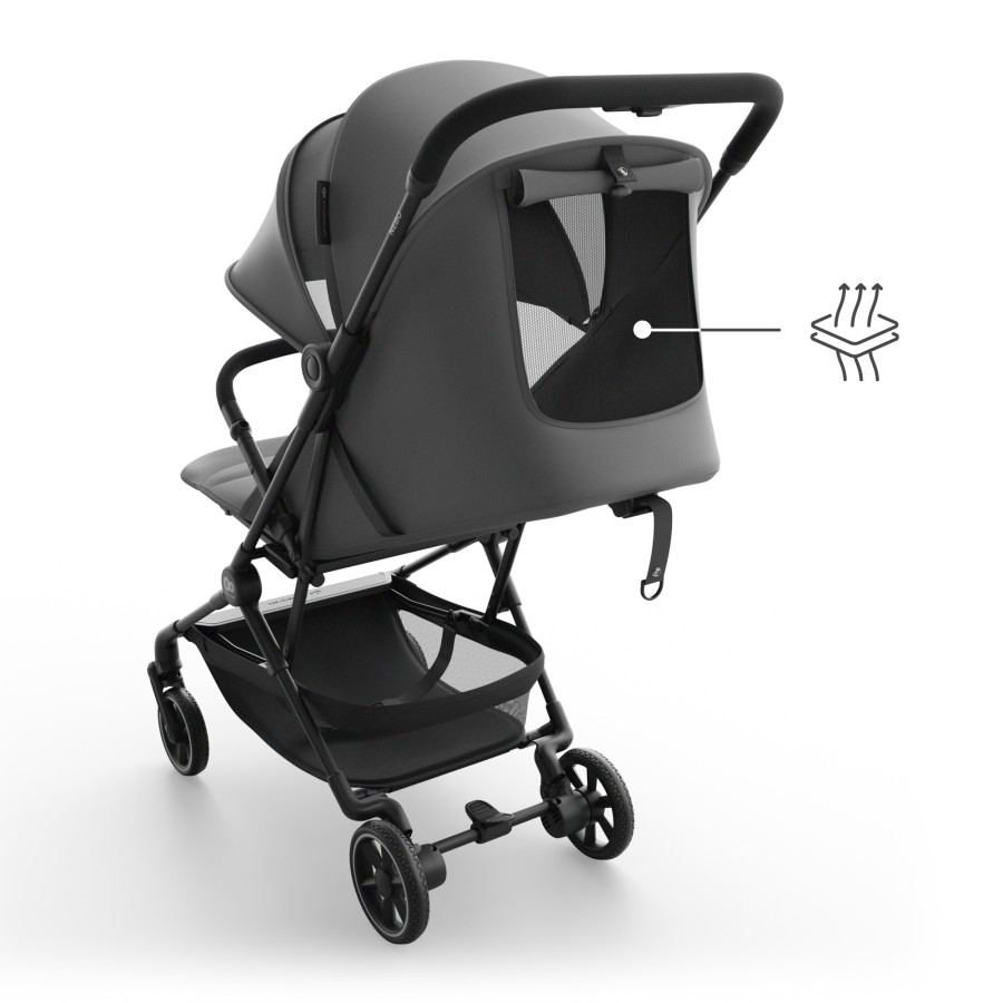 Καρότσι Ταξιδίου Ελαφρύ Cabin-size Kinderkraft NEBO Grey για έως 22kg