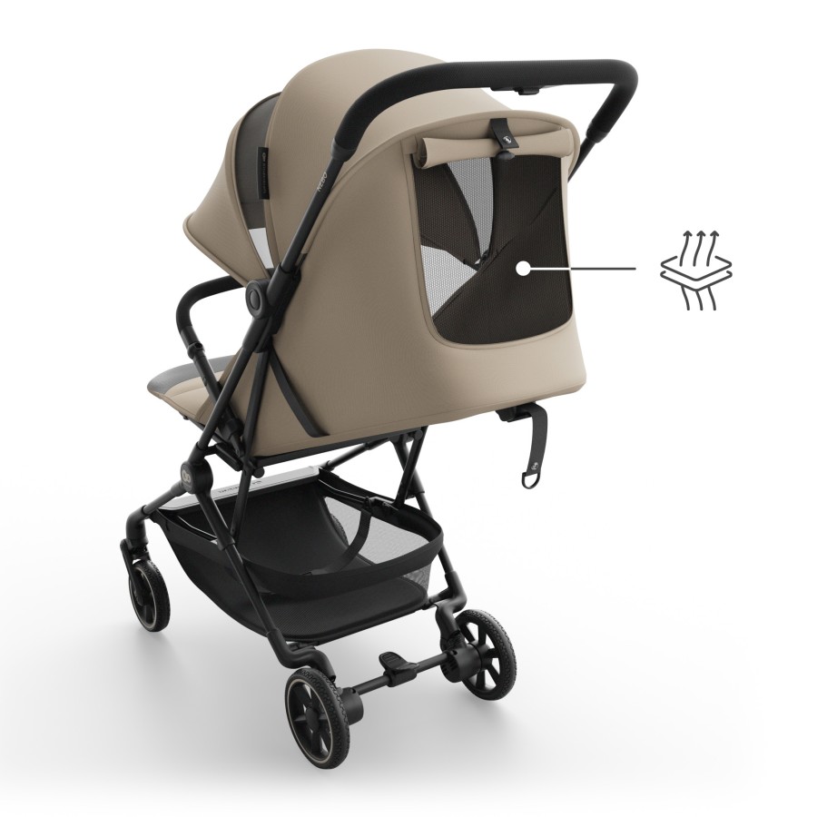 Καρότσι Ταξιδίου Ελαφρύ Cabin-size Kinderkraft NEBO Beige για έως 22kg