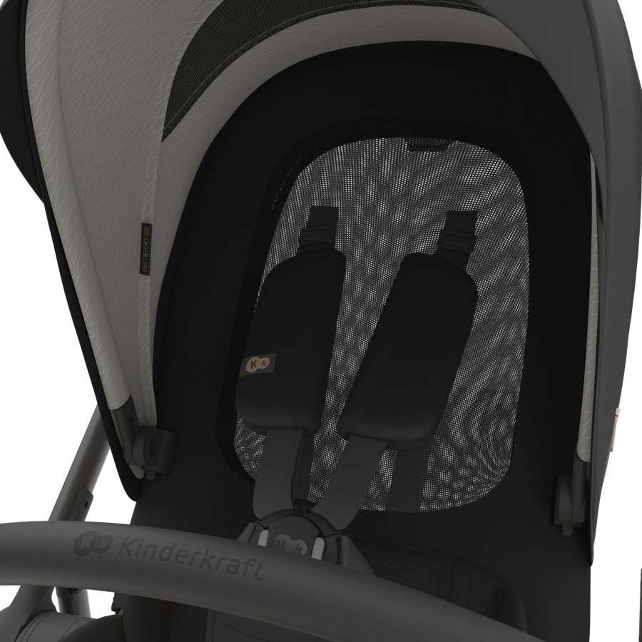 Παιδικό Σύστημα Μεταφοράς 3 σε 1 Kinderkraft PRIME 3 Black με Κάθισμα Αυτοκινήτου & Πορτ-Μπεμπέ