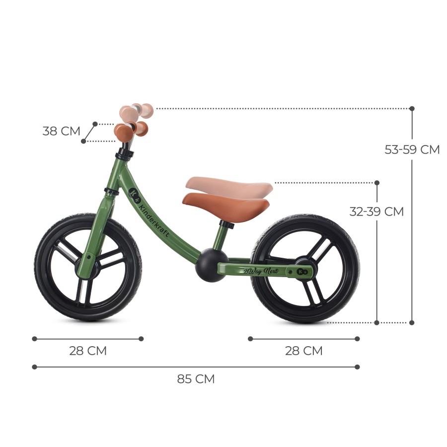 Παιδικό Ποδήλατο Ισορροπίας Kinderkraft 2WAY NEXT Light Green