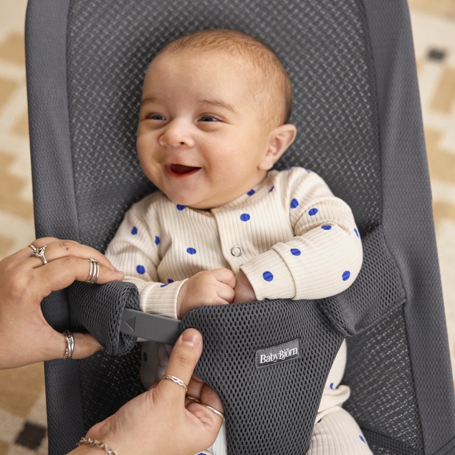 BabyBjörn βρεφικό Ριλάξ Begin Mesh Anthracite 0-9 Μηνών( φυσικό λίκνισμα )