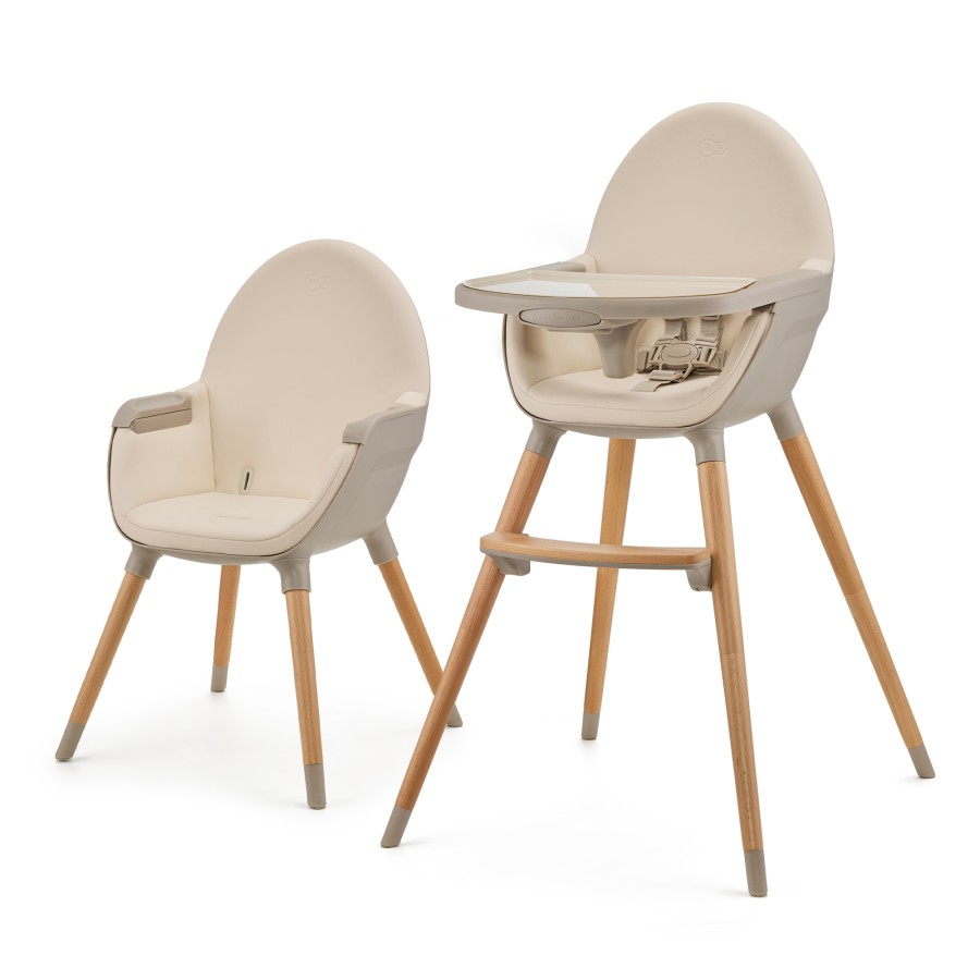 Παιδική Καρέκλα Φαγητού 2 σε 1 Kinderkraft Fini Beige