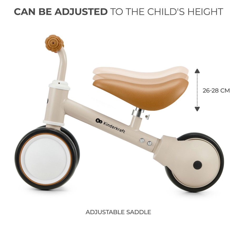 Παιδικό Τρίκυκλο Ποδήλατο Ισορροπίας Kinderkraft Mini CUTIE Beige