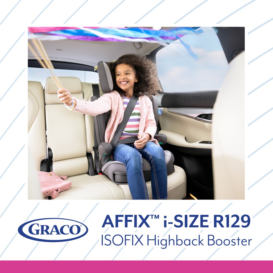Παιδικό Κάθισμα Αυτοκινήτου GRACO Affix i-Size R129 100-150cm (15-36 κιλά)