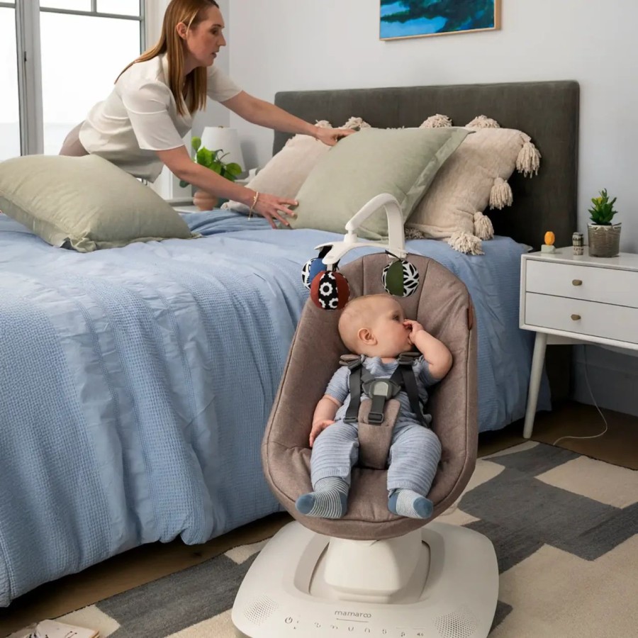 Mamaroo UPPAbaby Smart Κούνια Ρηλάξ Charlie Sand Melange