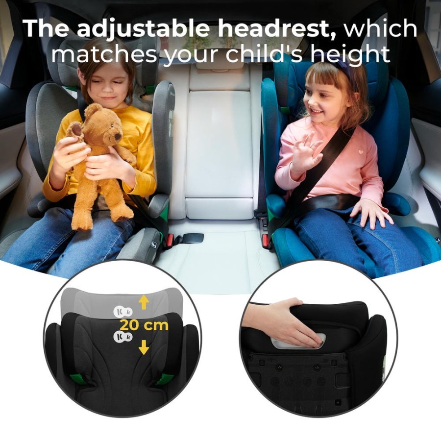 Παιδικό Κάθισμα Αυτοκινήτου 15-36kg Kinderkraft Junior Fix 2 Plus i-Size Black