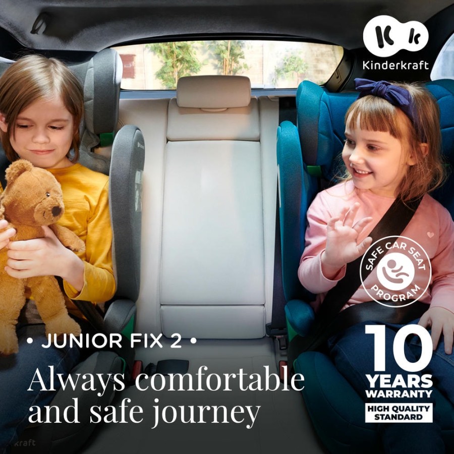 Παιδικό Κάθισμα Αυτοκινήτου 15-36kg Kinderkraft Junior Fix 2 Plus i-Size Green