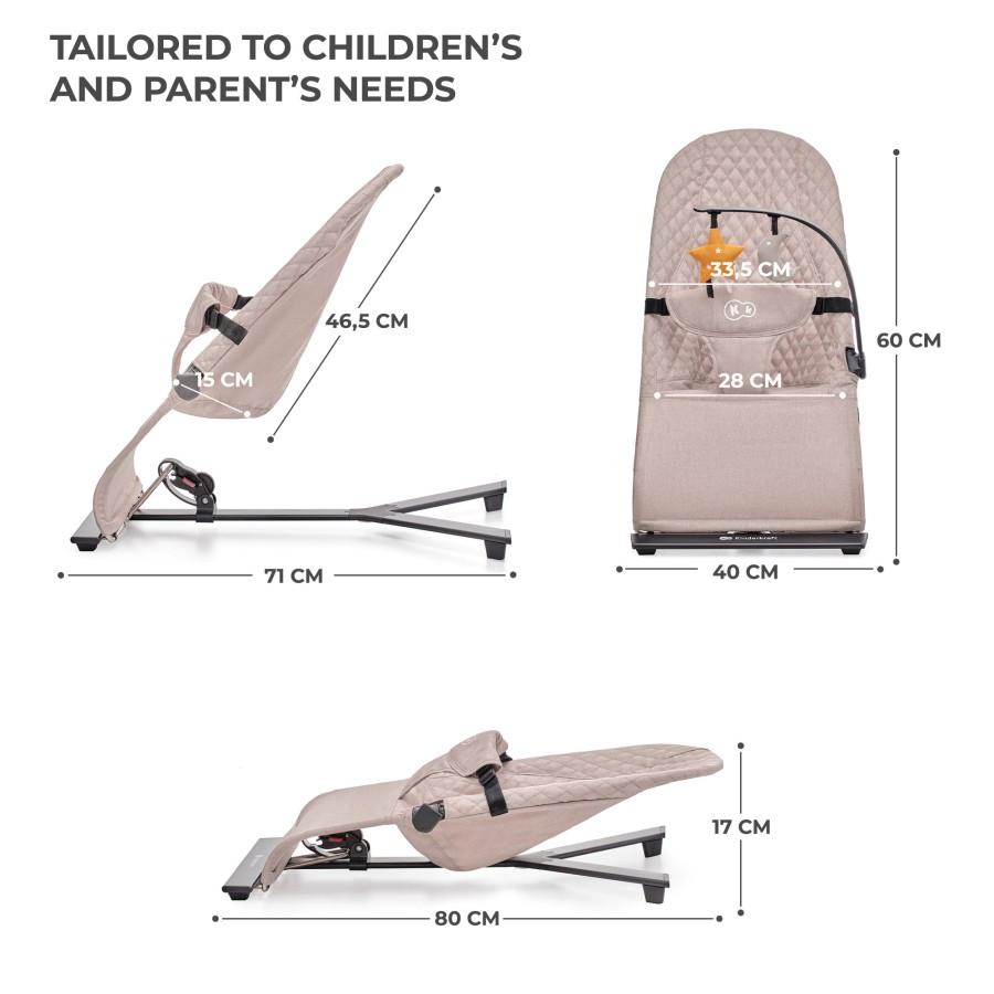 Ρηλάξ Μωρού Kinderkraft MIMI Nordic Breeze