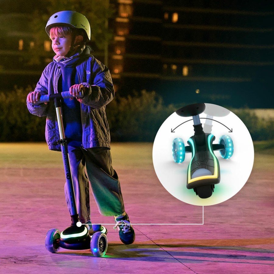 Πατίνι 2 σε 1 με Κάθισμα & LED Φωτισμό Kinderkraft RAKET UP Blue