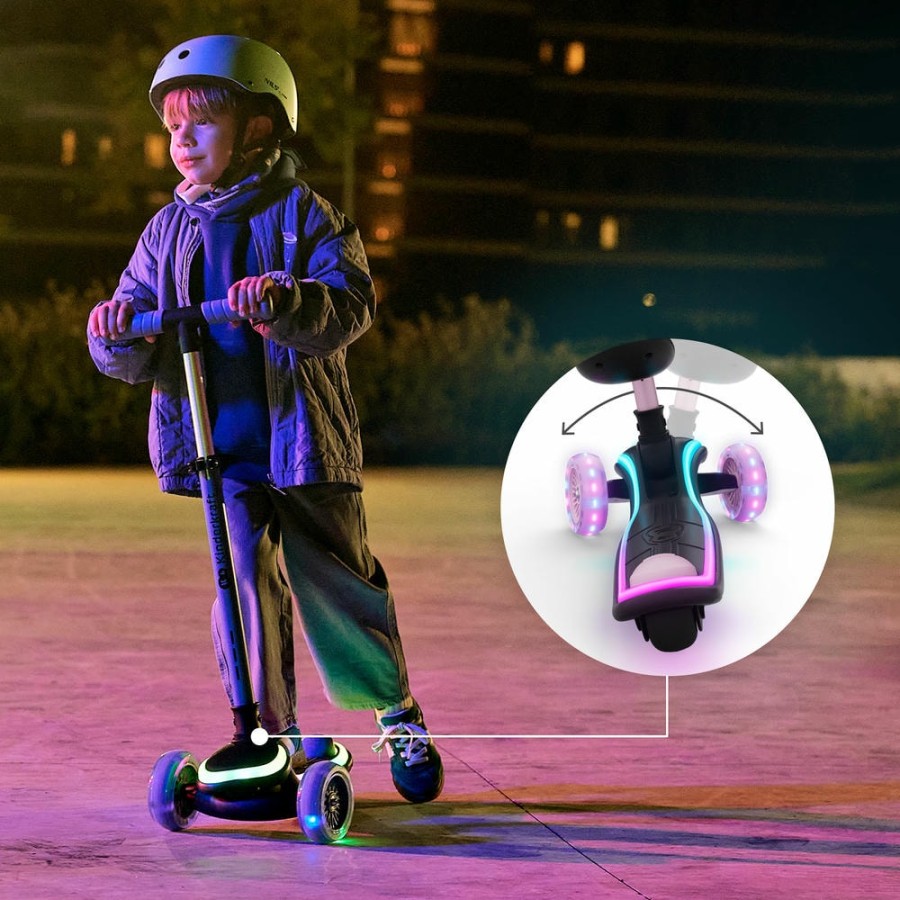 Πατίνι 2 σε 1 με Κάθισμα & LED Φωτισμό Kinderkraft RAKET UP Pink