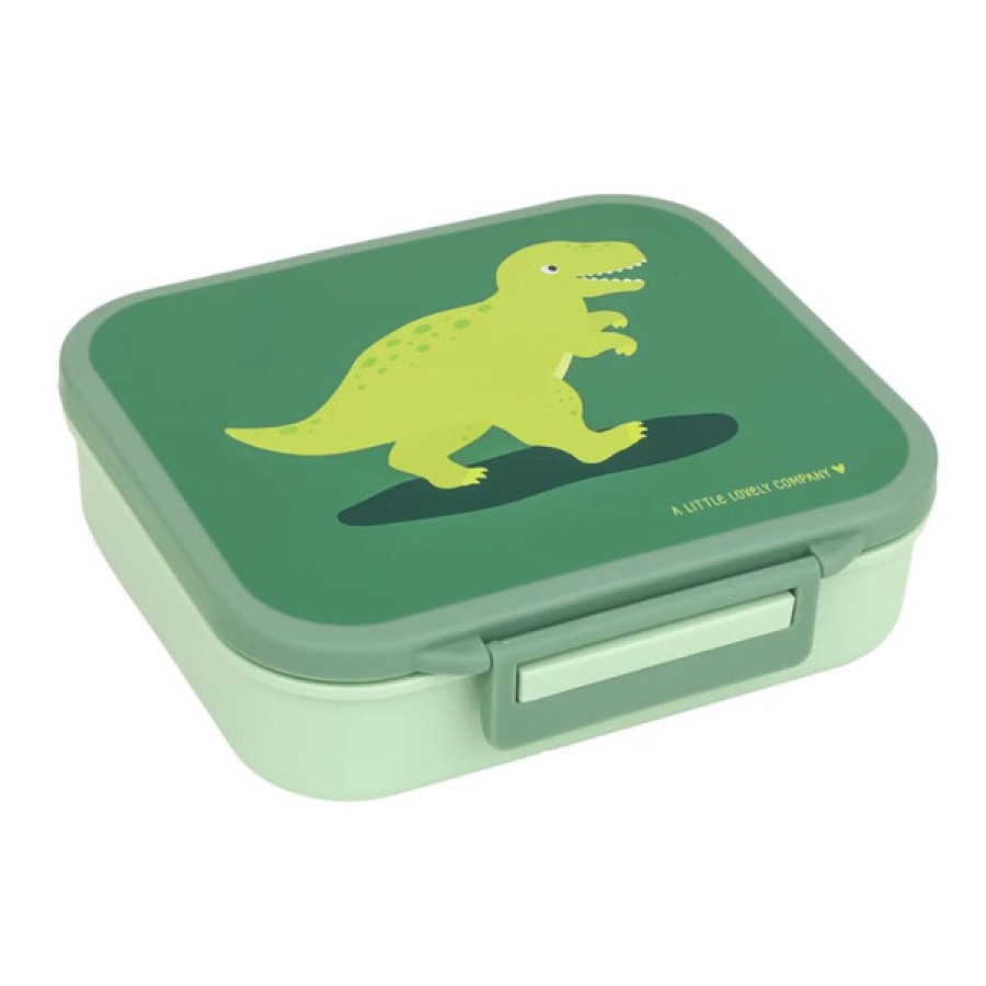 Παιδικό Δοχείο Φαγητού Bento με Χωρίσματα 900ml A Little Lovely Company Dinosaur