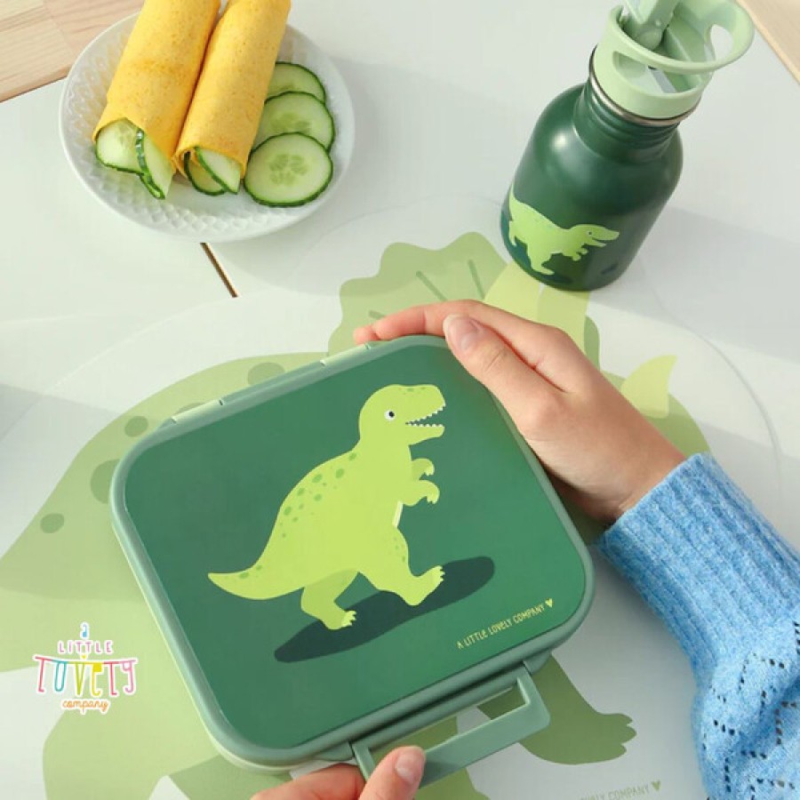 Παιδικό Δοχείο Φαγητού Bento με Χωρίσματα 900ml A Little Lovely Company Dinosaur