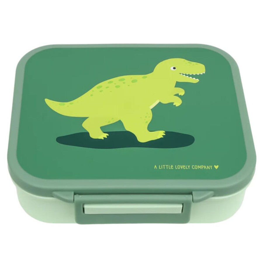 Παιδικό Δοχείο Φαγητού Bento με Χωρίσματα 900ml A Little Lovely Company Dinosaur