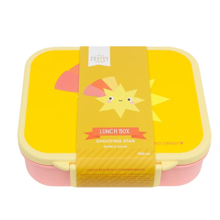 Παιδικό Δοχείο Φαγητού Bento με Χωρίσματα 900ml A Little Lovely Company Shooting Star