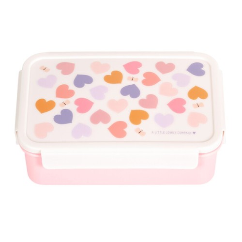 Παιδικό Δοχείο Φαγητού Bento με Χωρίσματα 1.2L A Little Lovely Company Hearts