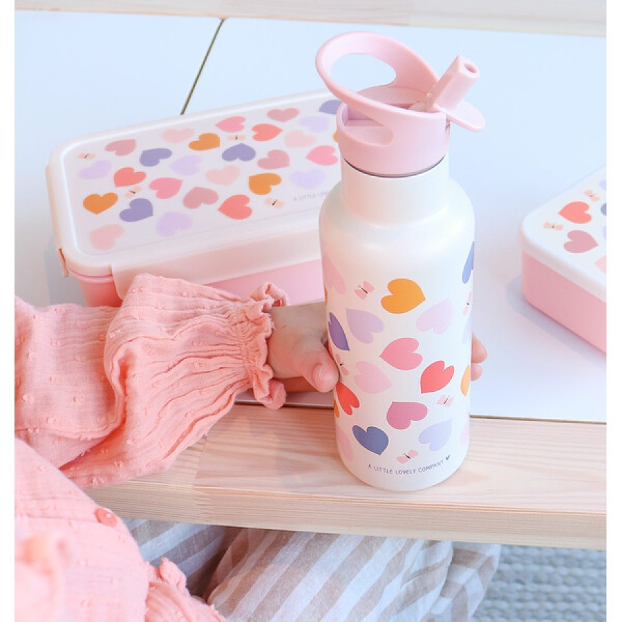 Παιδικό Δοχείο Φαγητού Bento με Χωρίσματα 1.2L A Little Lovely Company Hearts