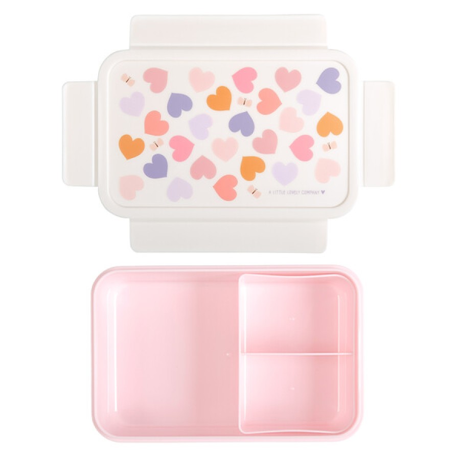 Παιδικό Δοχείο Φαγητού Bento με Χωρίσματα 1.2L A Little Lovely Company Hearts