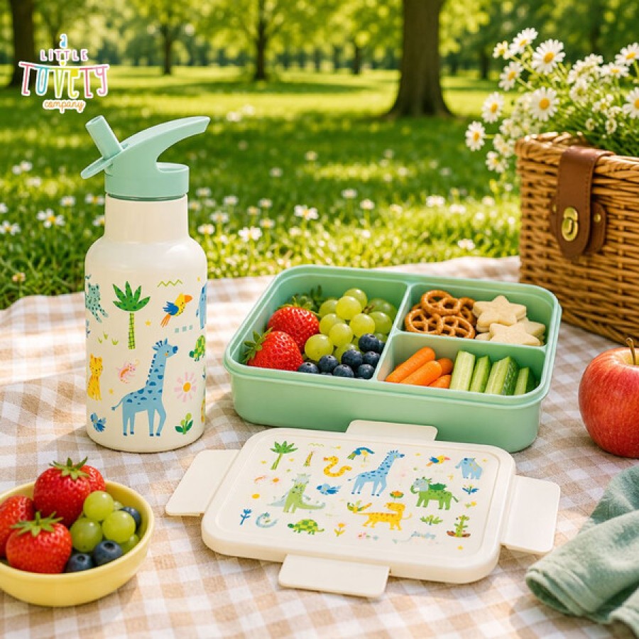 Παιδικό Δοχείο Φαγητού Bento με Χωρίσματα 1.2L A Little Lovely Company Hearts