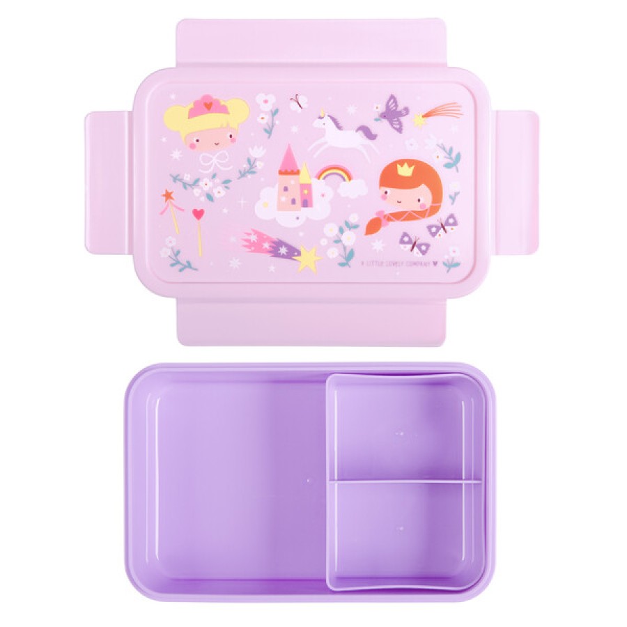 Παιδικό Δοχείο Φαγητού Bento με Χωρίσματα 1.2L A Little Lovely Company Princesses