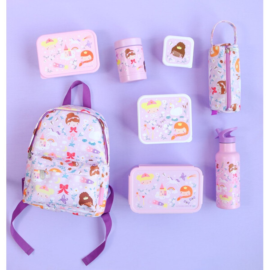 Παιδικό Δοχείο Φαγητού Bento με Χωρίσματα 1.2L A Little Lovely Company Princesses