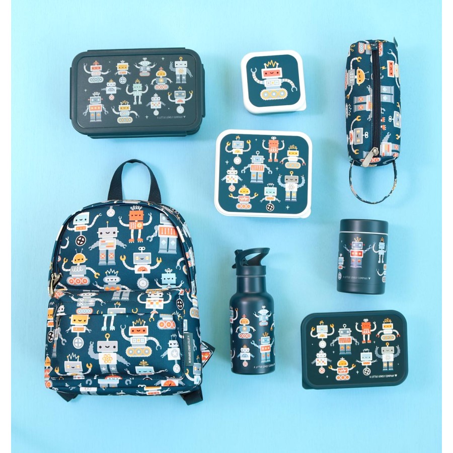 Παιδικό Δοχείο Φαγητού Bento με Χωρίσματα 1.2L A Little Lovely Company Robots