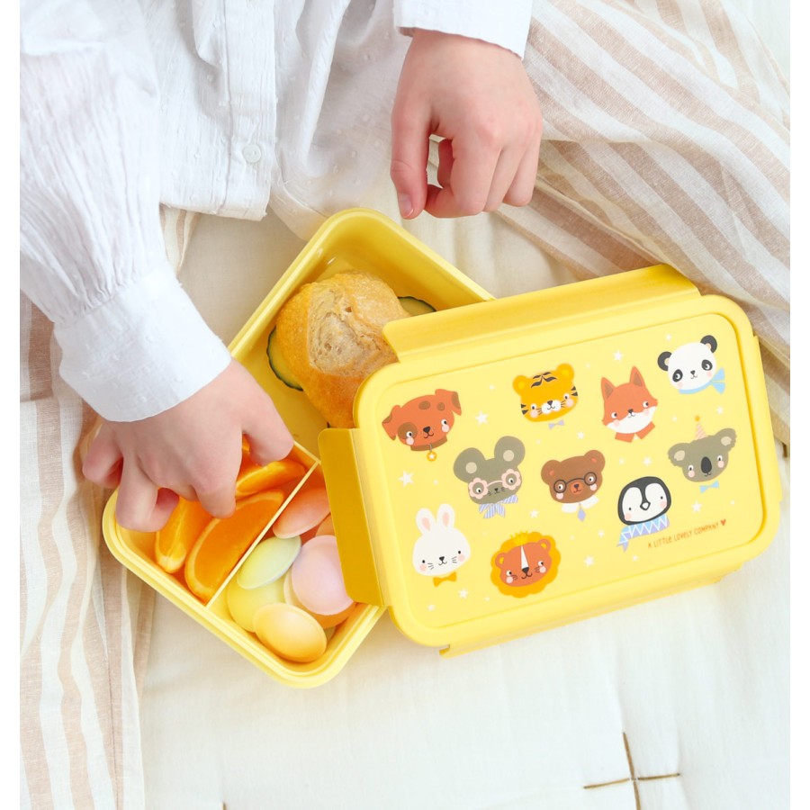 A little lovely company Παιδικό Δοχείο Φαγητού Bento με Χωρίσματα 1.2L Animal Friends
