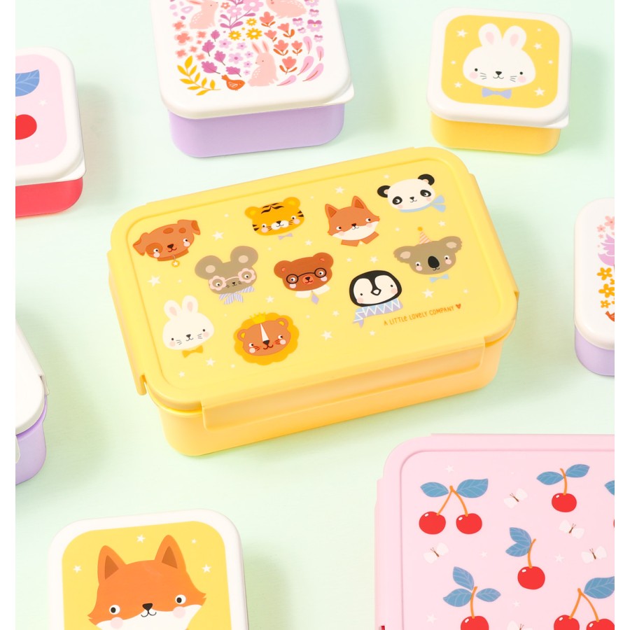 A little lovely company Παιδικό Δοχείο Φαγητού Bento με Χωρίσματα 1.2L Animal Friends